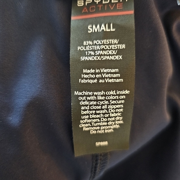 🆕Spyder Active Womens Full Zip Navy Track Jacket NWT $88 Size Small - Picture 9 of 14